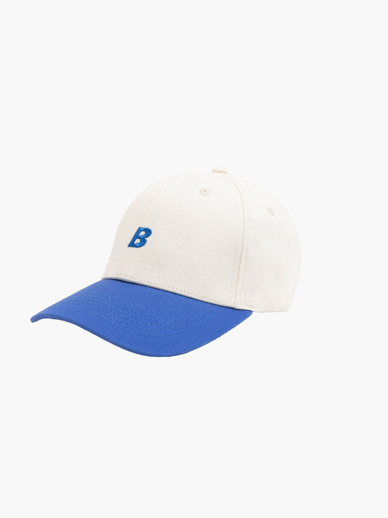 Initial Trucker Cap - Natural & Blue