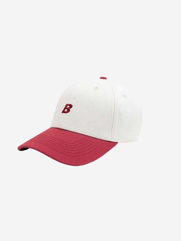 Initial Trucker Cap - Natural & Red