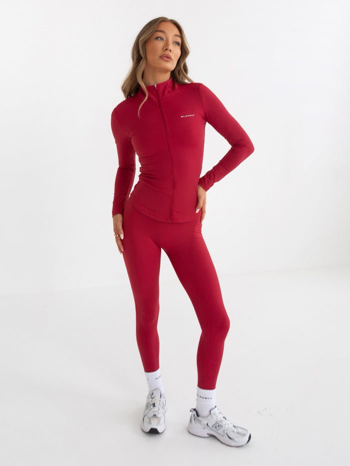 Studio Active Jacket - Cherry Red