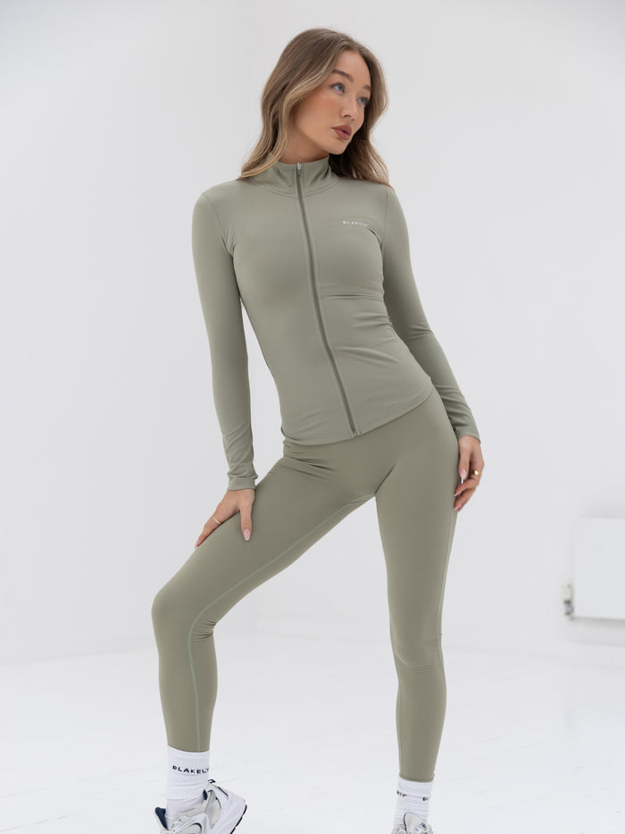 Ultimate Full Zip Jacket & Leggings Set - Olive
