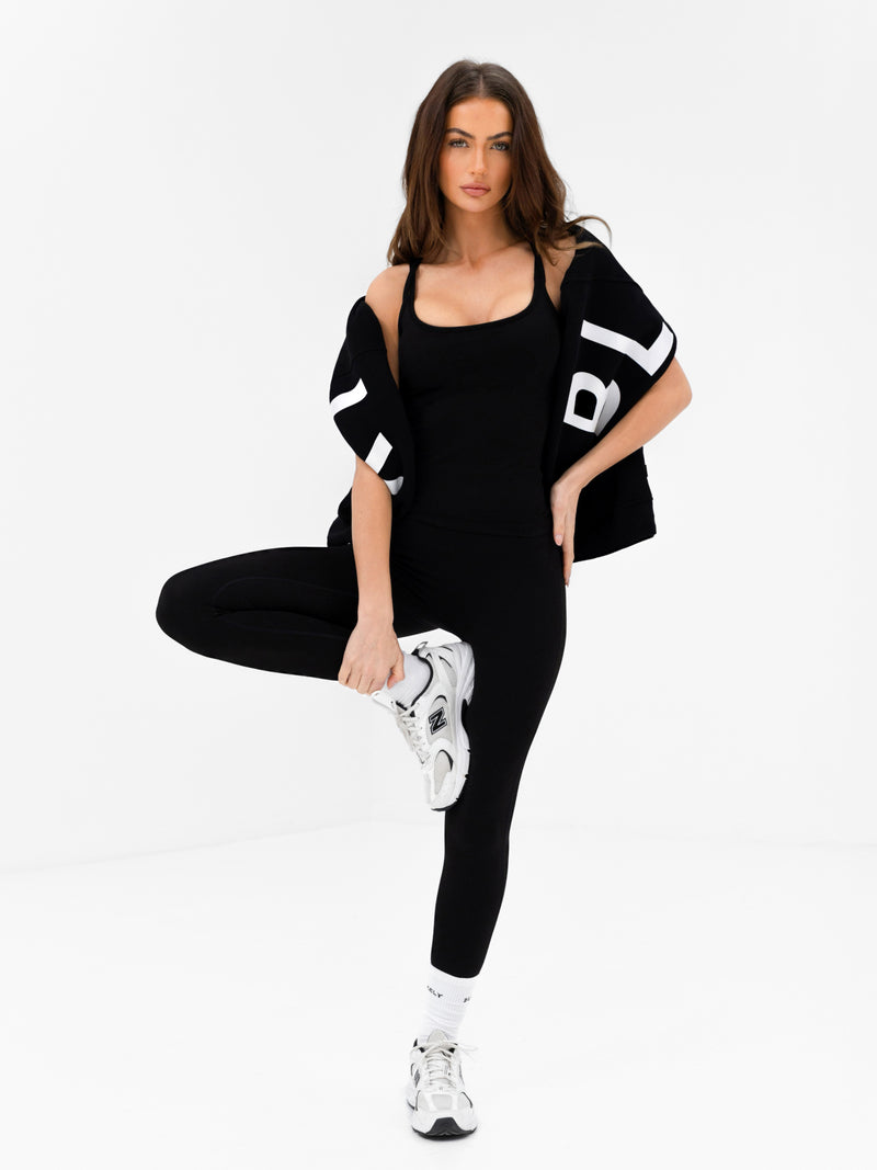 SculptForm Vest Top - Black