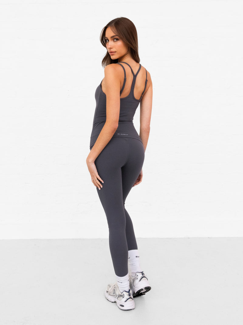 SculptForm Vest Top - Charcoal