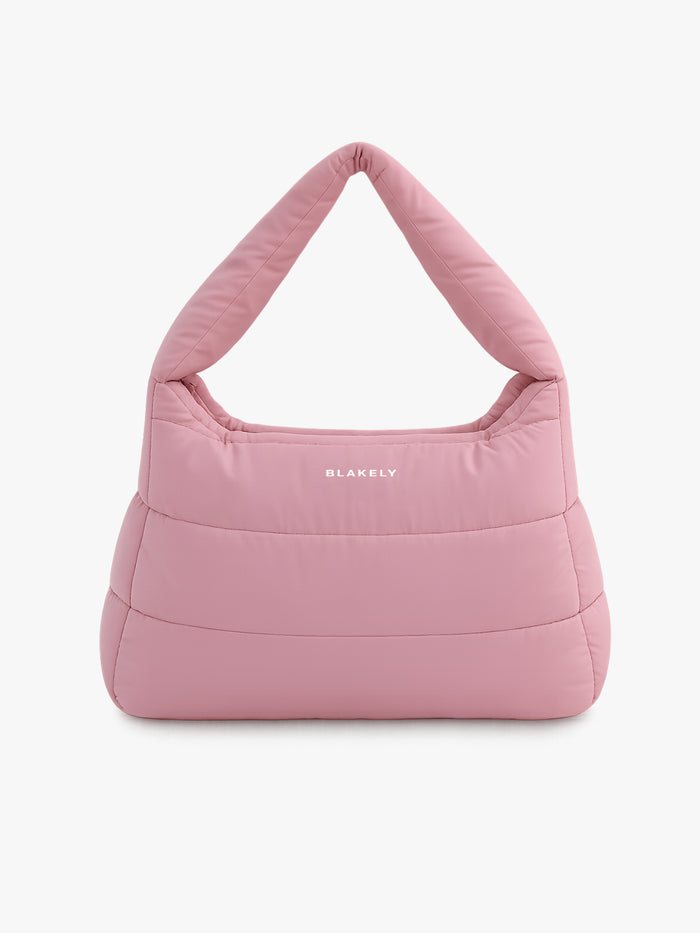 Quilted Puffer Bag - Dusty Pink