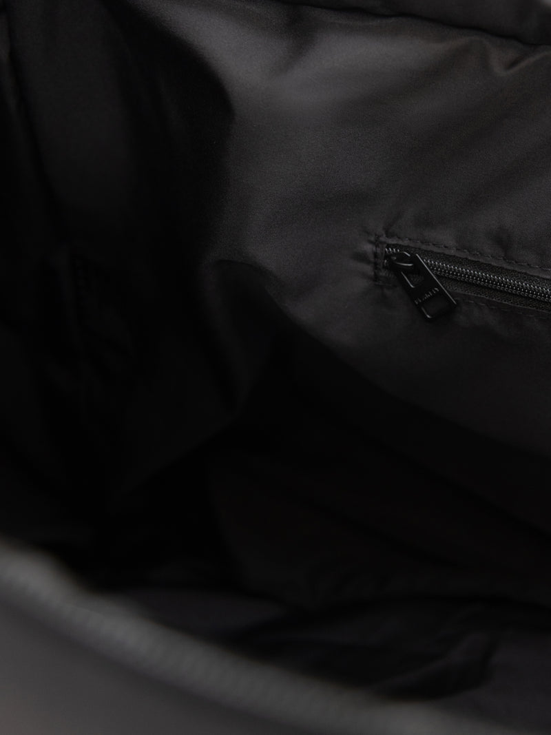 Quilted Puffer Bag - Black