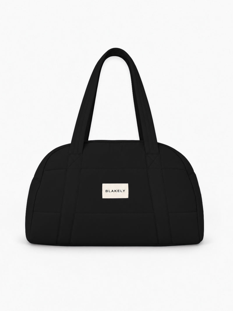 Blakely Quilted Duffle Bag - Black