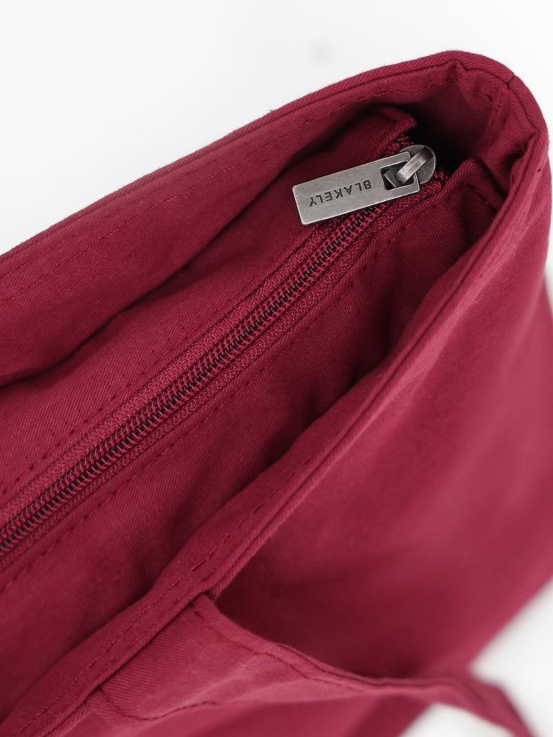 Blakely Mini Summer Tote Bag - Wine Red