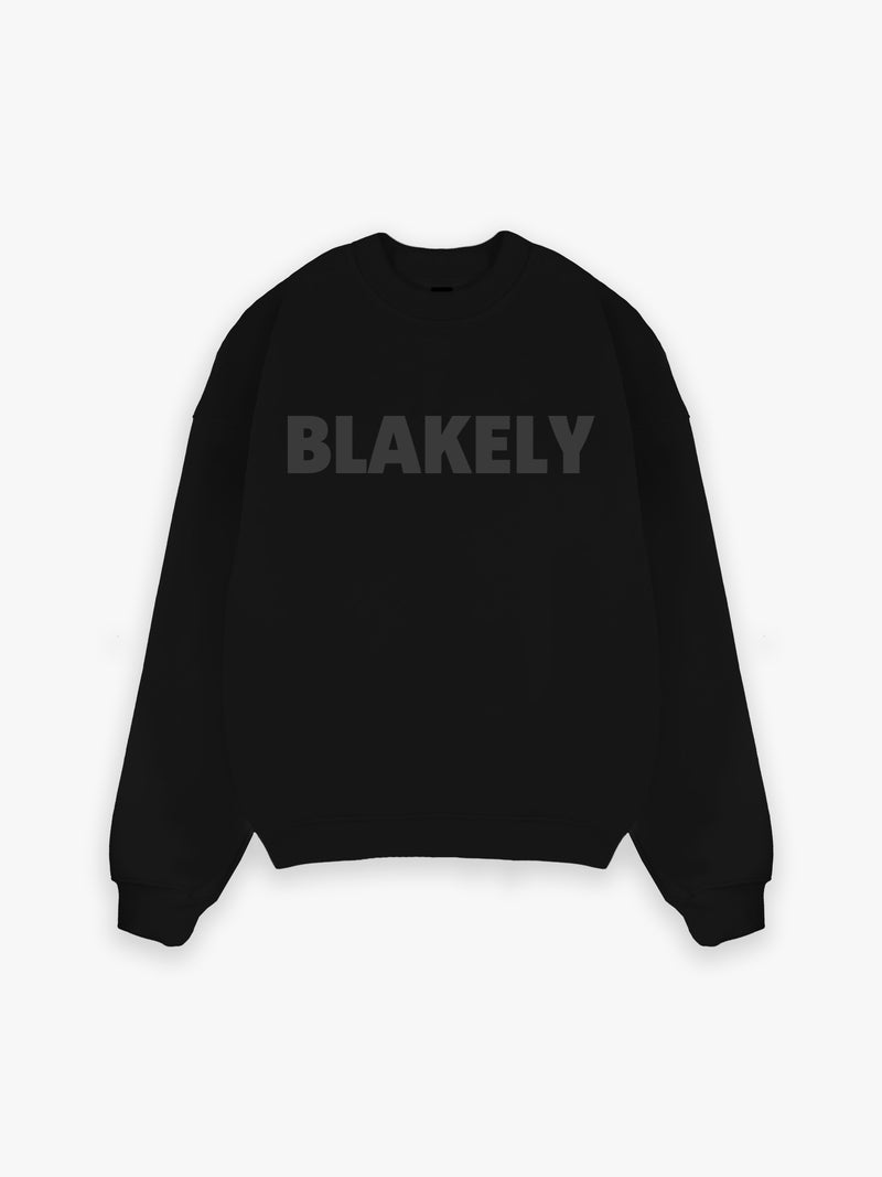 Studio Relaxed Sweater - Tonal Black