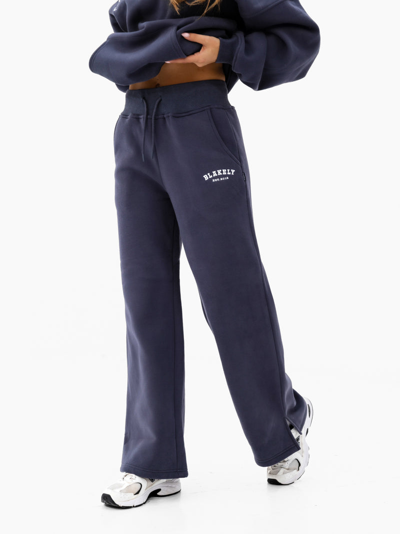 Heritage Wide Leg Sweatpants - True Navy