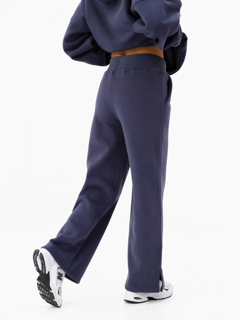 Heritage Wide Leg Sweatpants - True Navy