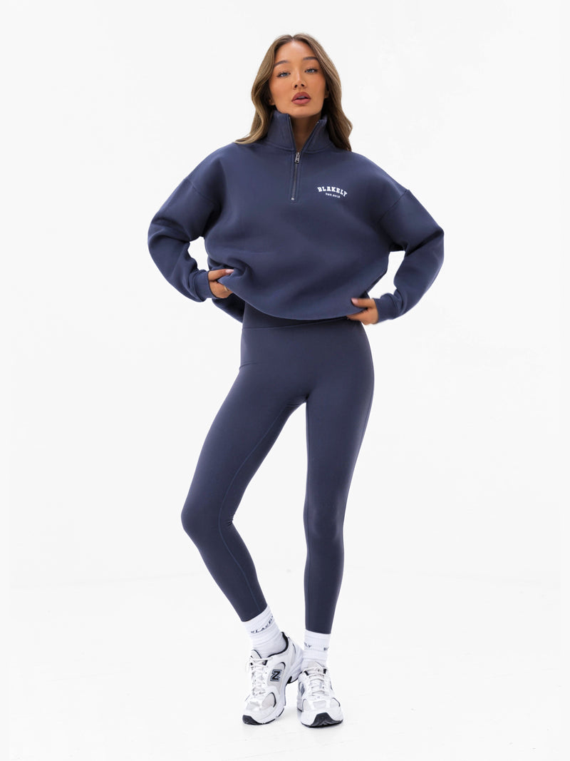 Heritage 1/4 Zip Sweater - True Navy