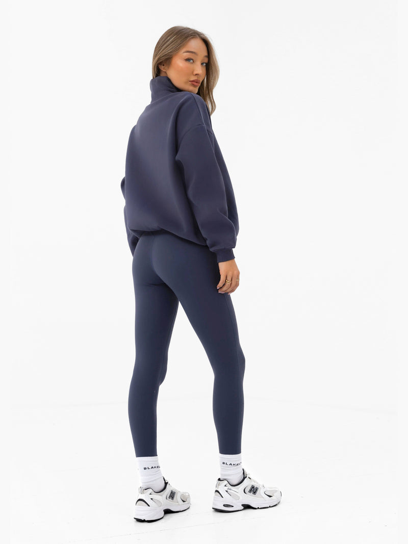 Heritage 1/4 Zip Sweater - True Navy