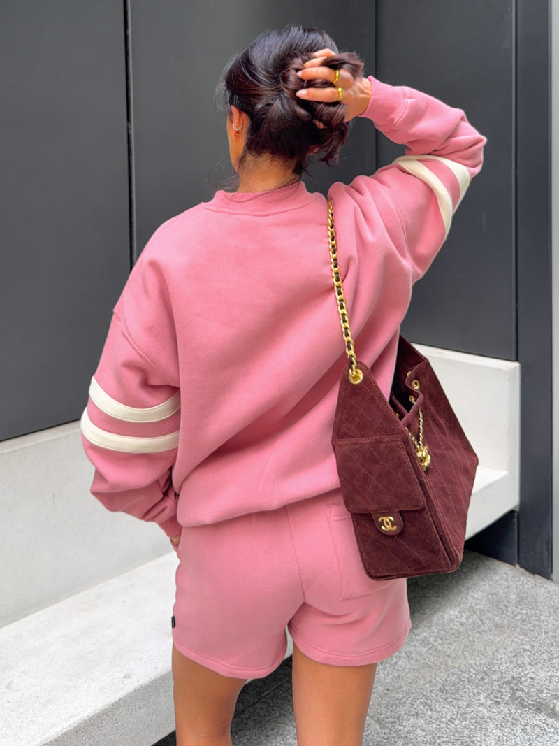 Briston Oversized Sweater - Warm Rose
