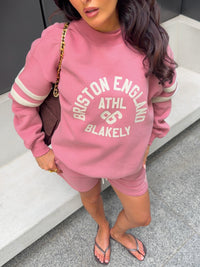 Briston Oversized Sweater - Warm Rose