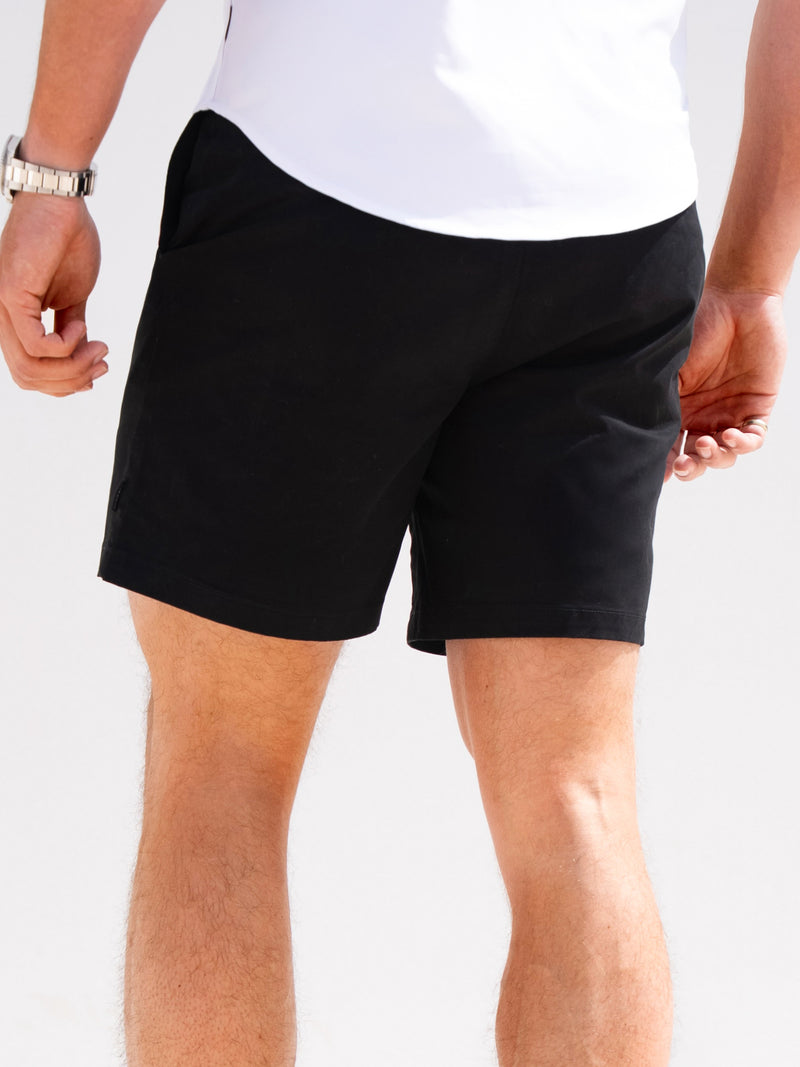 Stretch Chino Shorts - Black