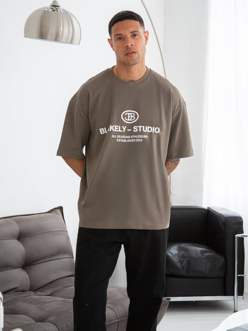 Mercer Unfitted T-Shirt - Khaki Brown