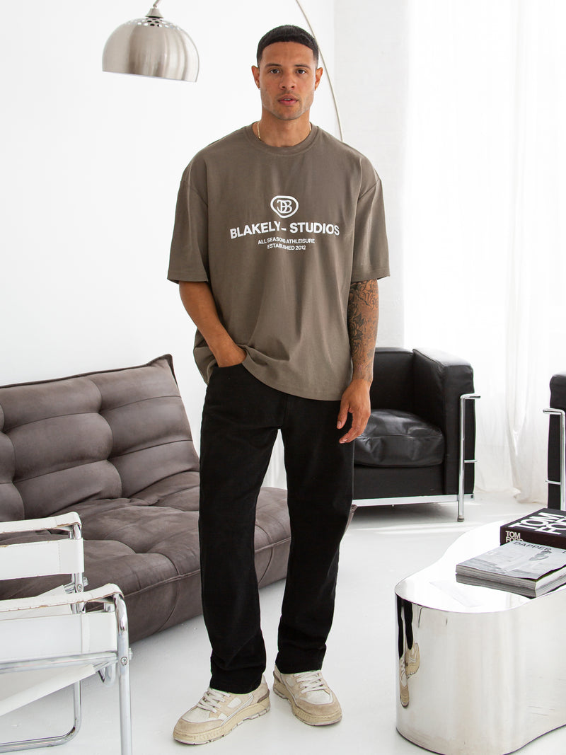 Mercer Unfitted T-Shirt - Khaki Brown