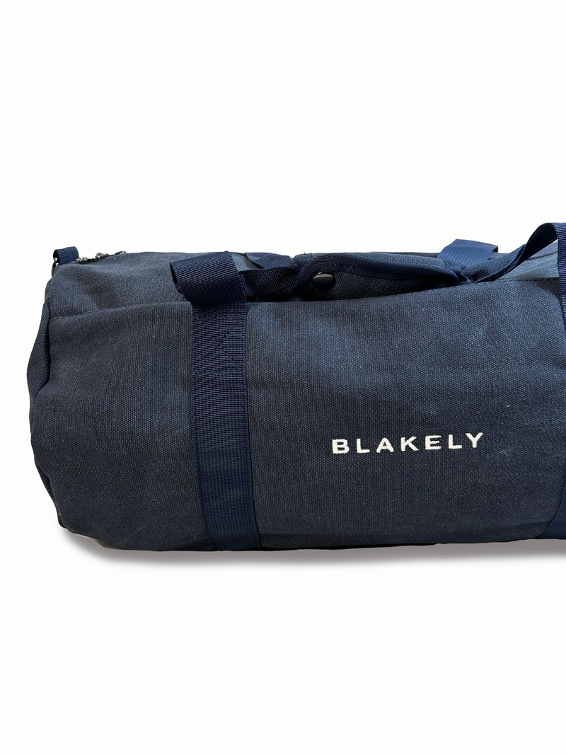 Canvas Barrel Bag - Navy