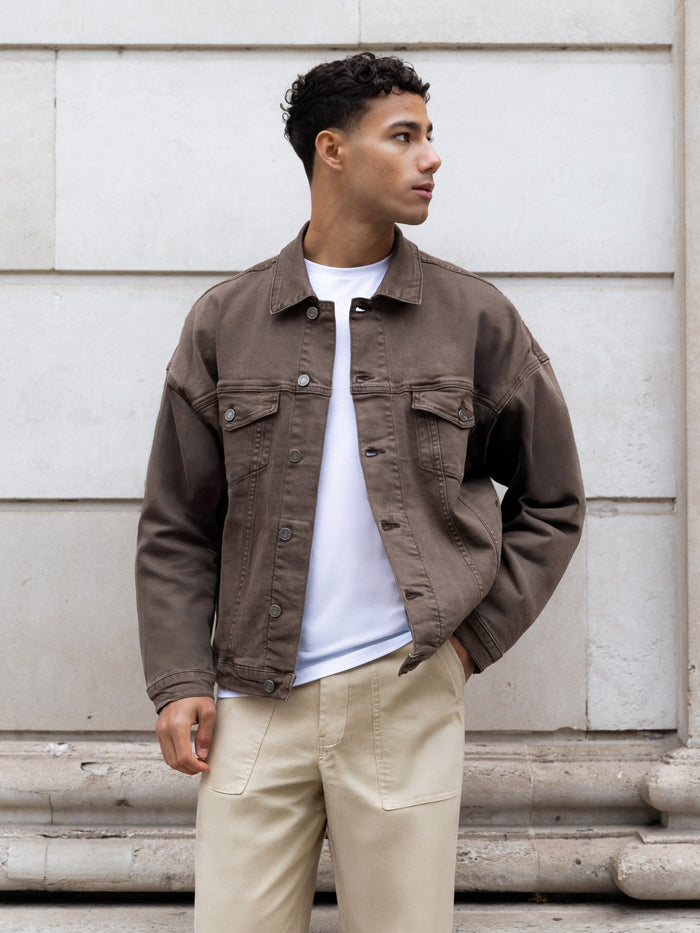 Blakely Denim Trucker Jacket - Brown