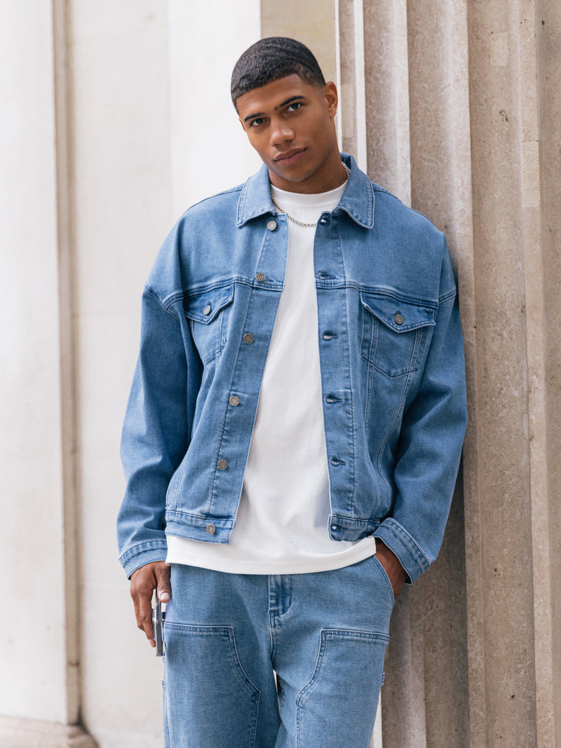 Blakely Denim Trucker Jacket - Blue