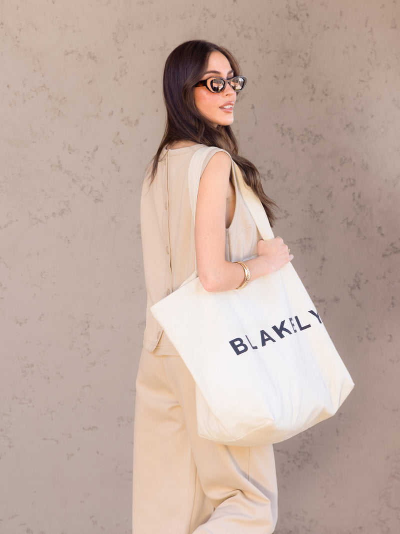 Emmy Button Up Vest - Light Tan