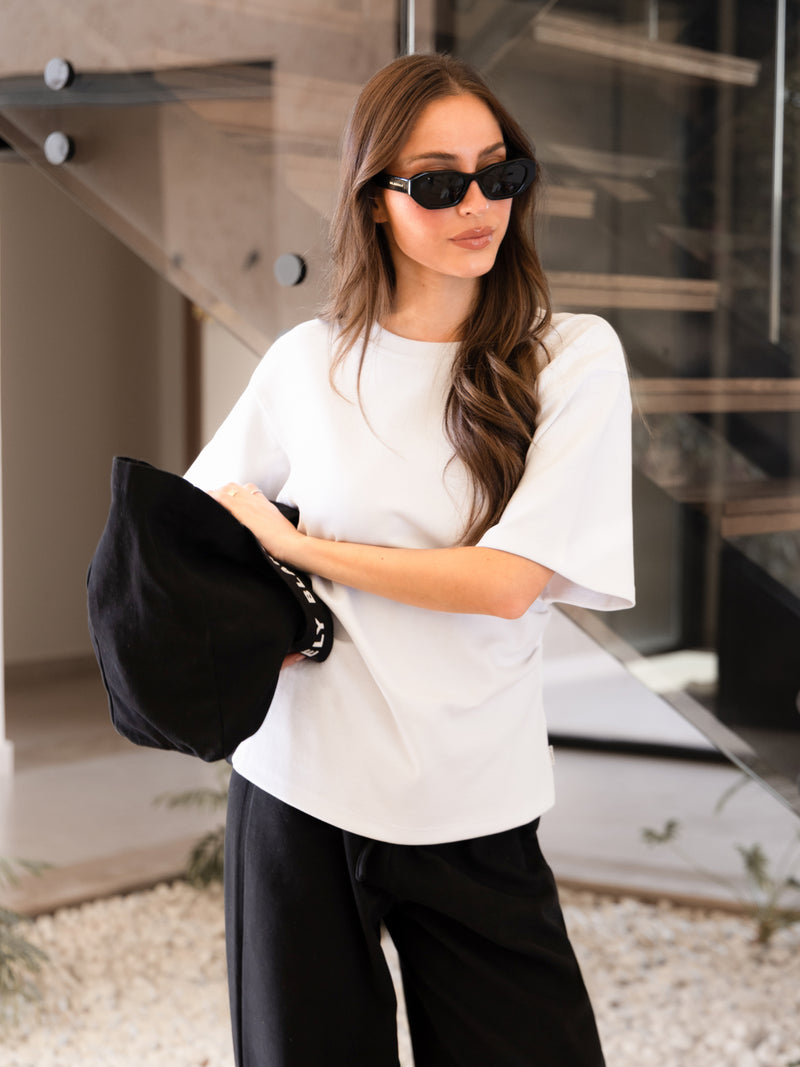 Emmy Cinched T-Shirt - Soft White