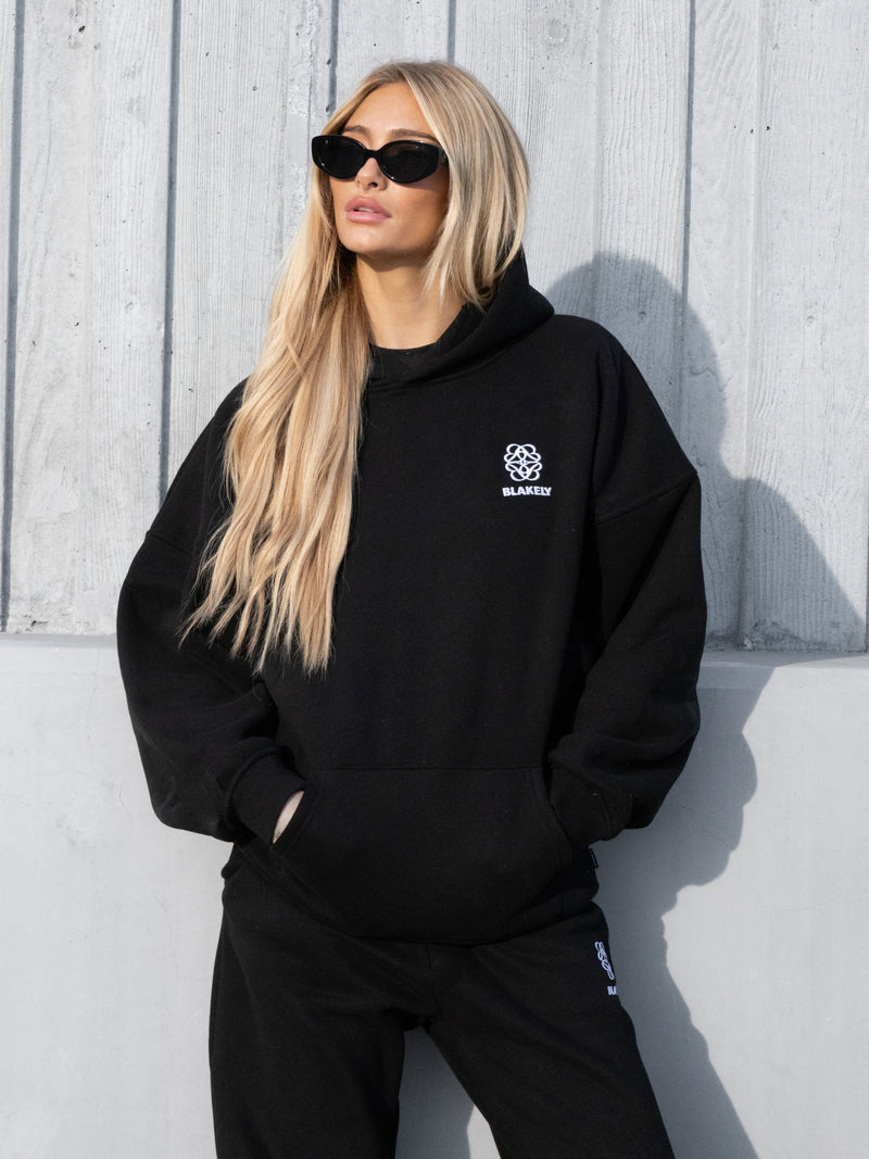 Iris Oversized Hoodie - Black