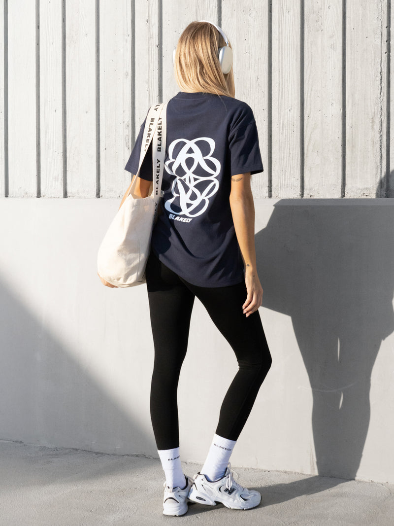 Iris Oversized T-Shirt - True Navy