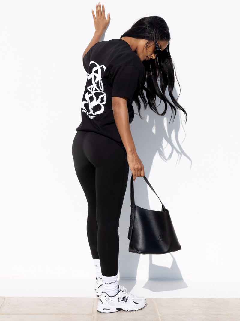 Iris Oversized T-Shirt - Black