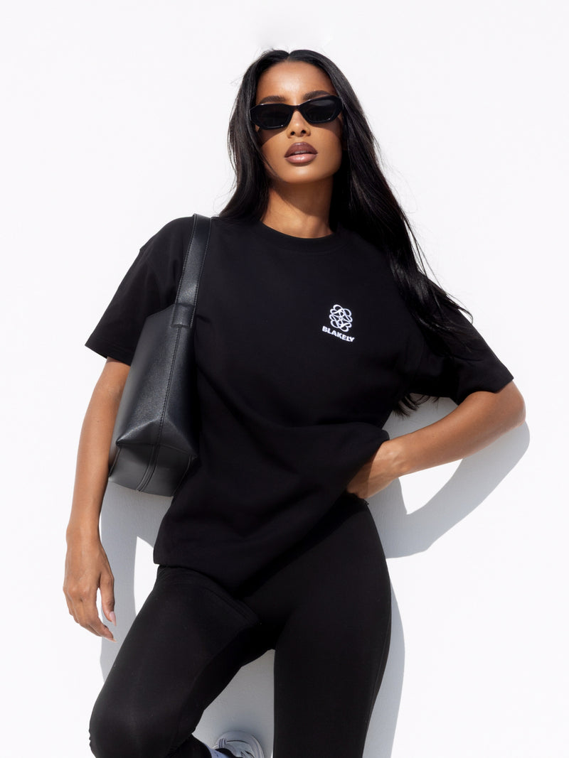 Iris Oversized T-Shirt - Black