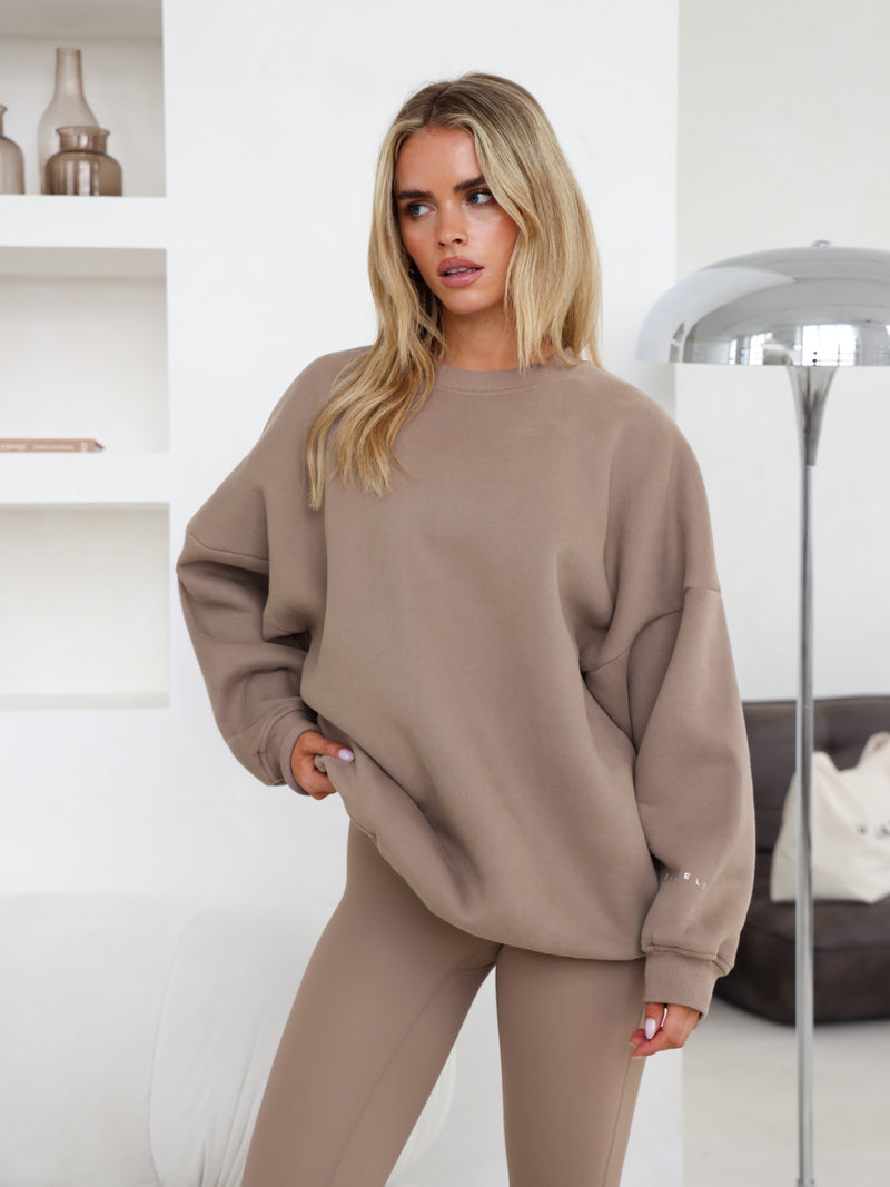 Isabel Oversized Sweater - Soft Brown