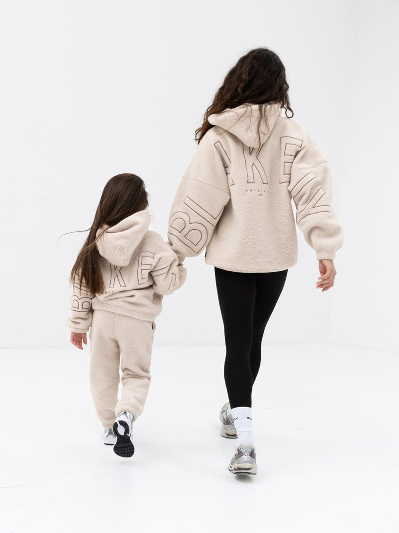 Mini Blakely Borg Hoodie - Tan