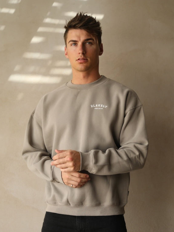 Heritage Relaxed Jumper - Neutral Grey