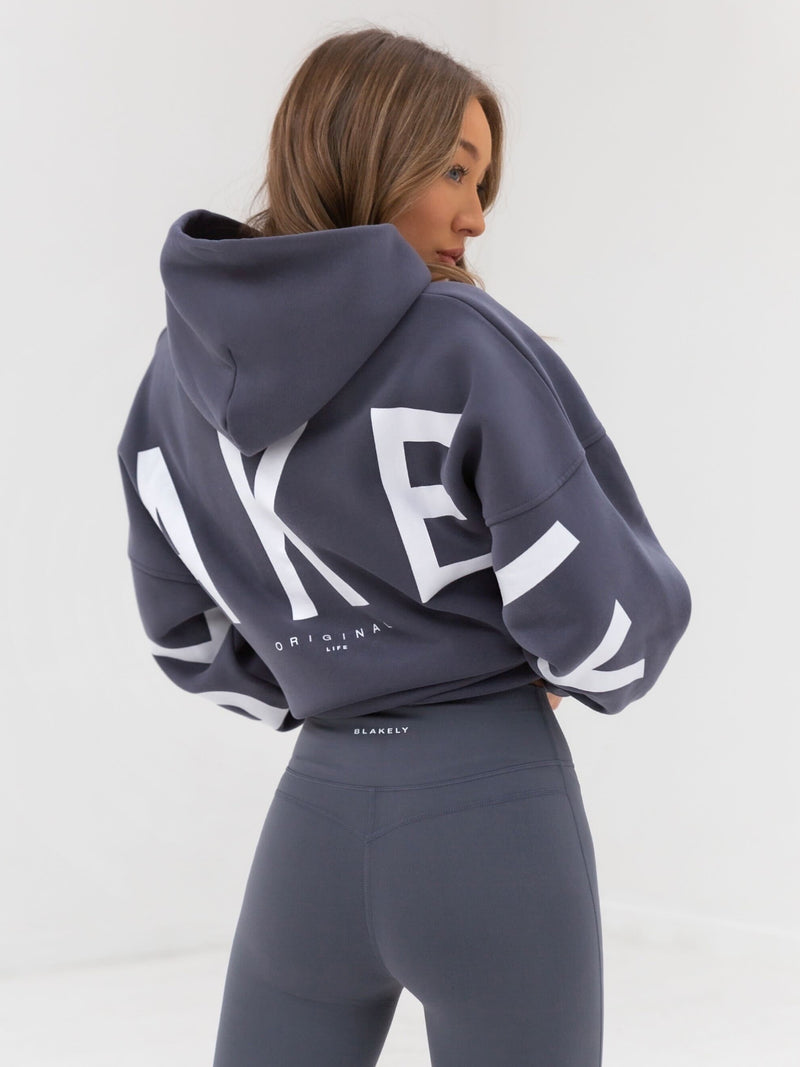 Isabel Oversized Hoodie - Blue