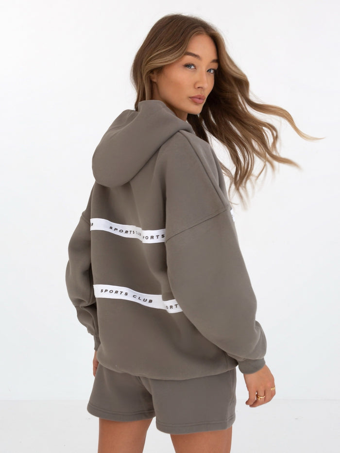 Serena Oversized Hoodie - Safari Green