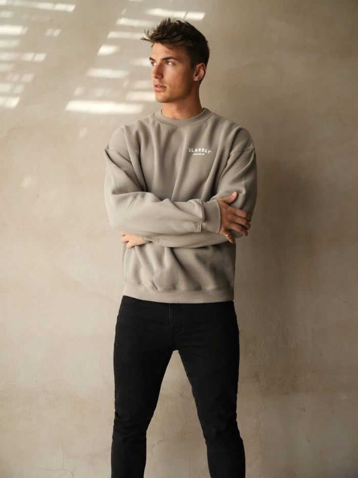Heritage Relaxed Jumper - Neutral Grey