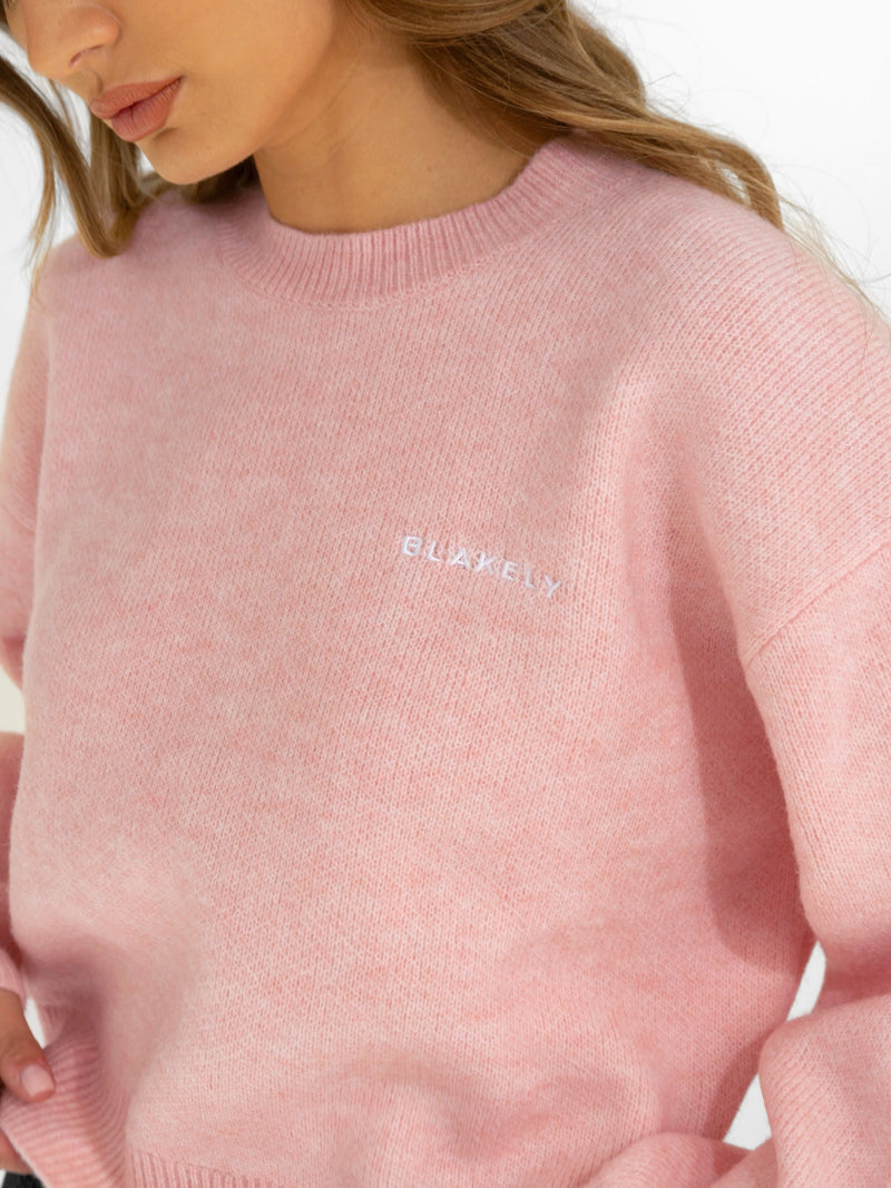 Elara Knitted Sweater - Pink