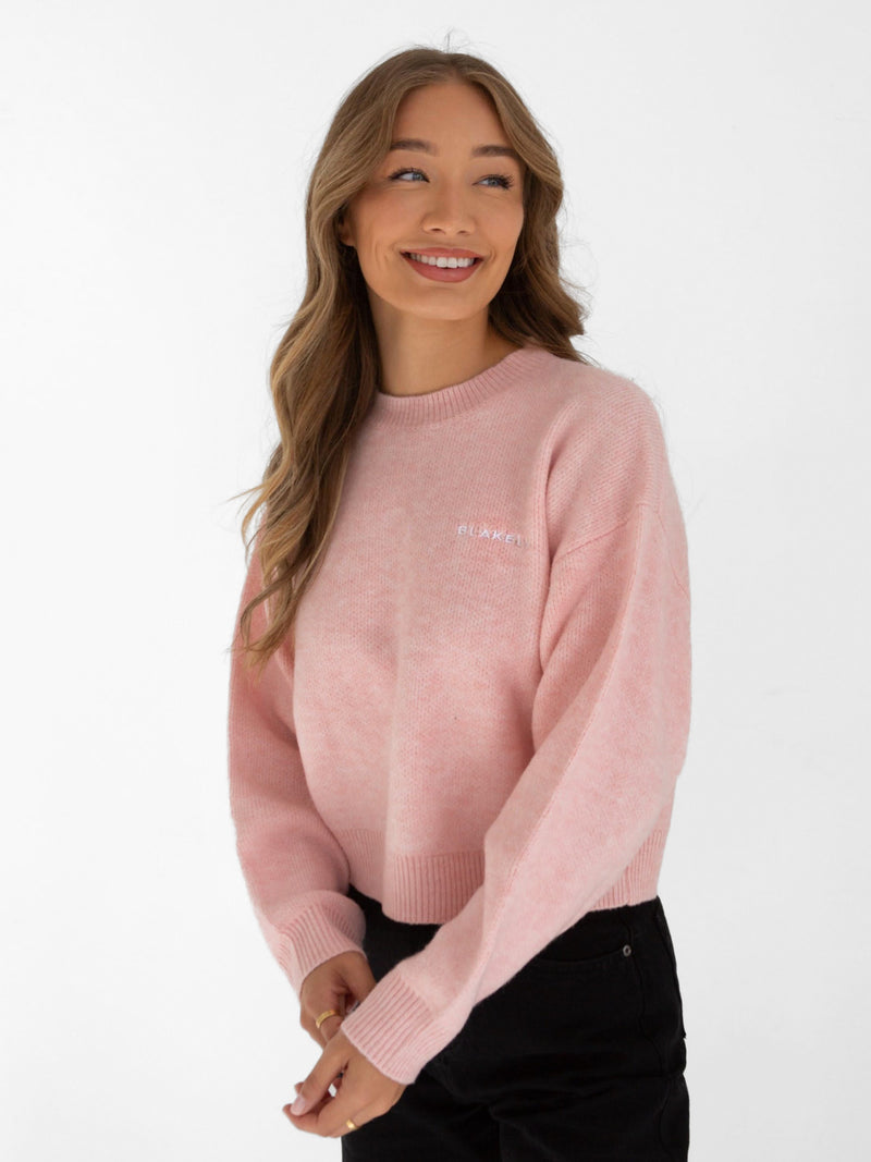 Elara Knitted Sweater - Pink