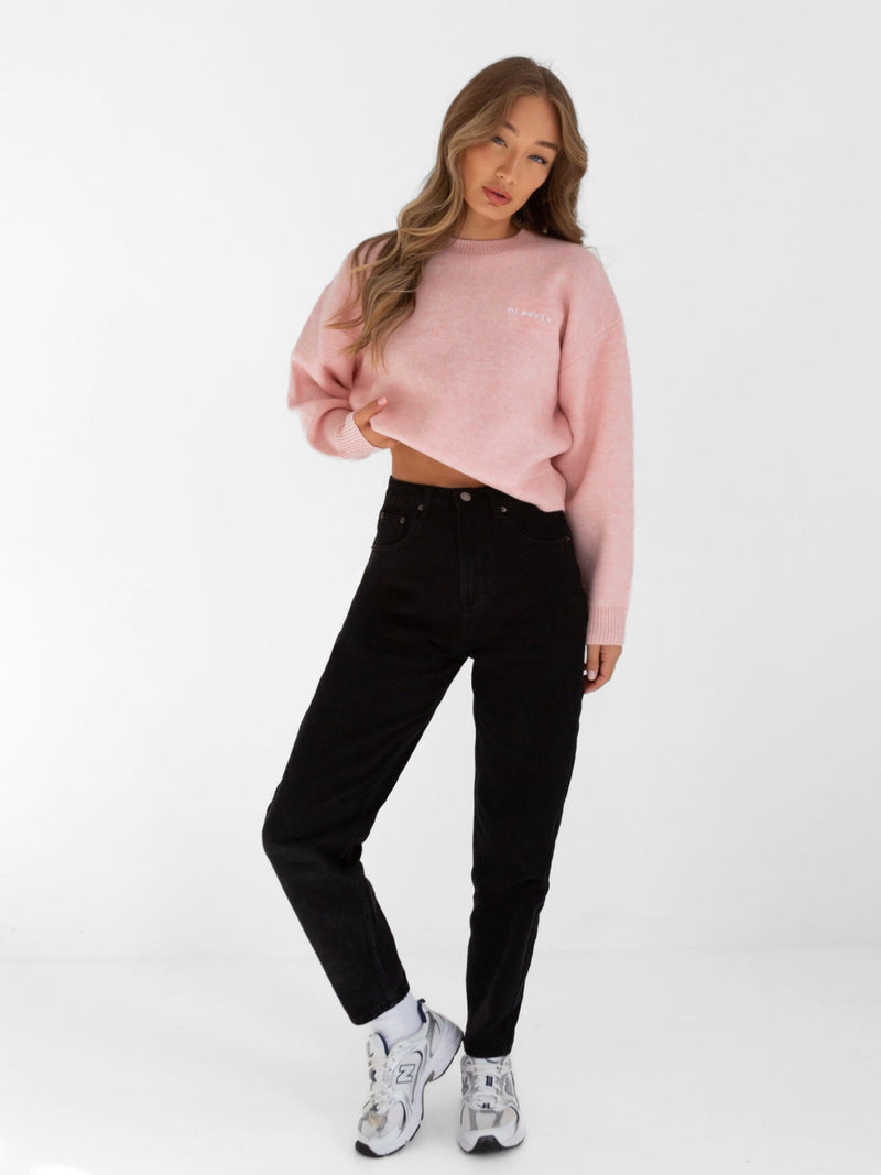 Elara Knitted Sweater - Pink