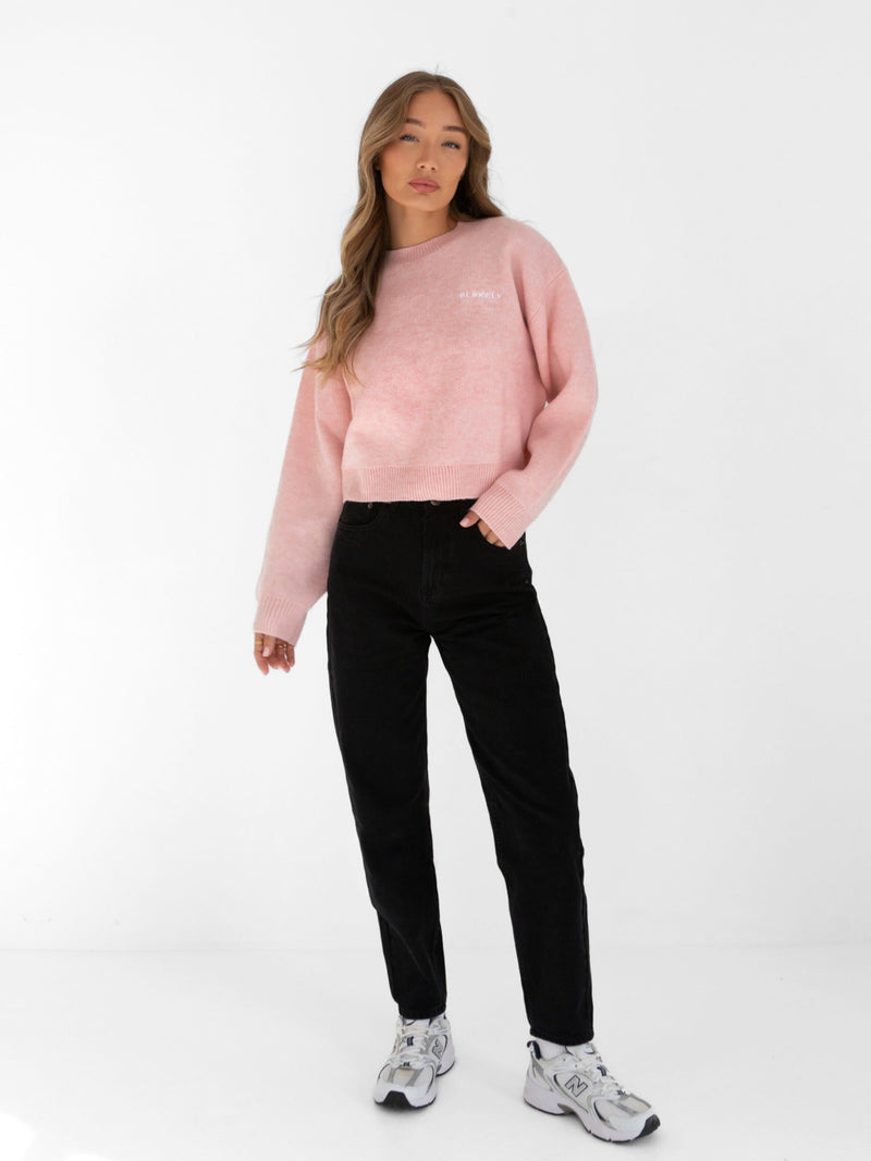 Elara Knitted Sweater - Pink