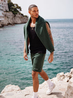 Riviera Initial Jumper - Dark Green