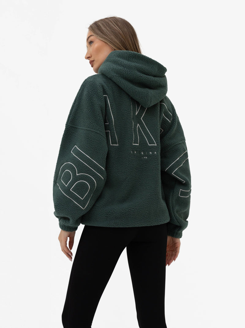 Borg Isabel Oversized Hoodie - Green