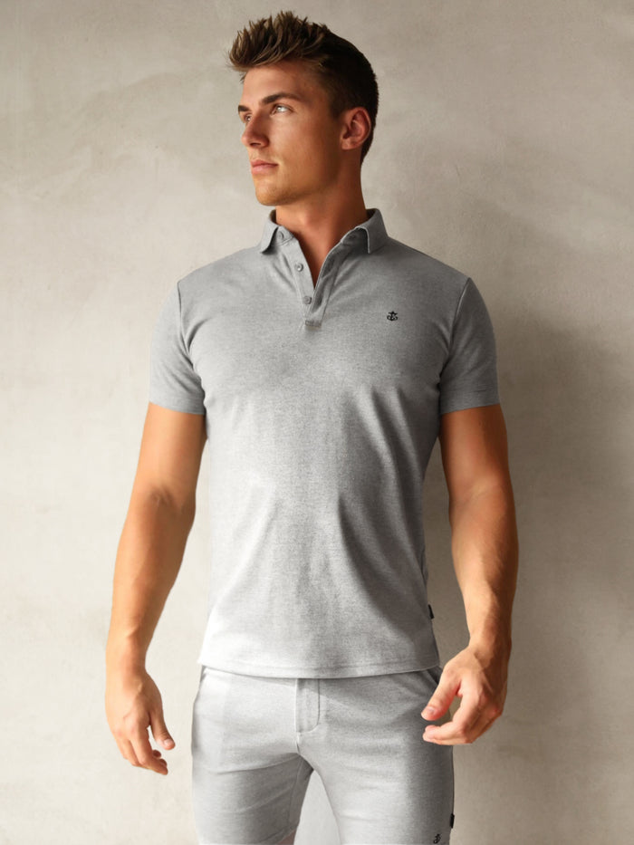 Sorrento Polo Shirt - Marl Grey