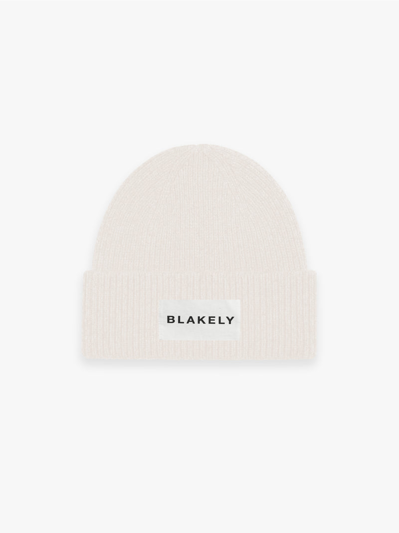 Label Knit Beanie - Toasted Taupe