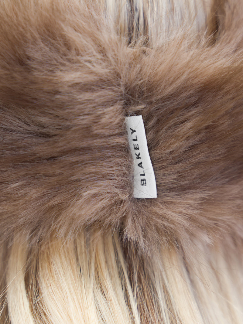 Gigi Faux Fur Headband - Light Brown