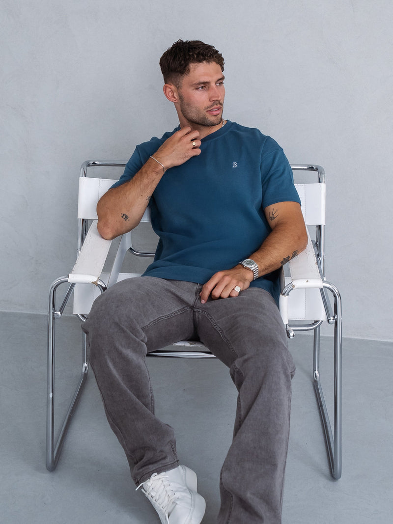 Conrad Relaxed Anchor T-Shirt - Teal Green