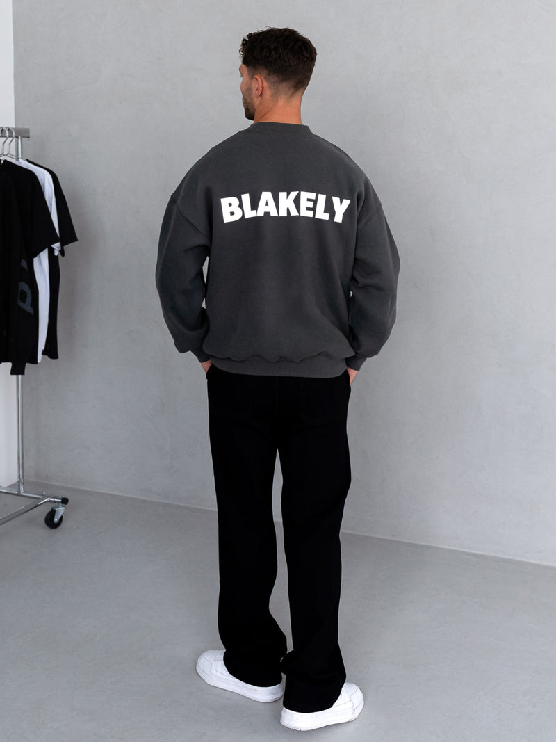Declan Relaxed Sweater - Khaki Grey
