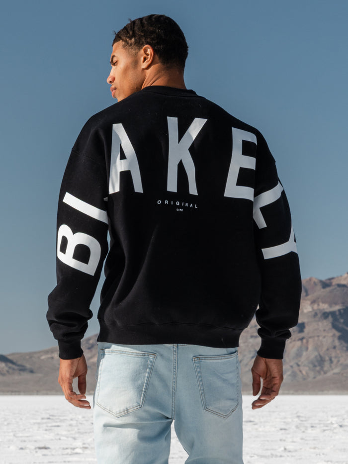 Idris Oversized Sweater - Black