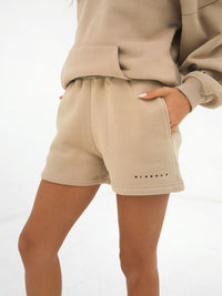 Isabel Jogger Shorts - Tan