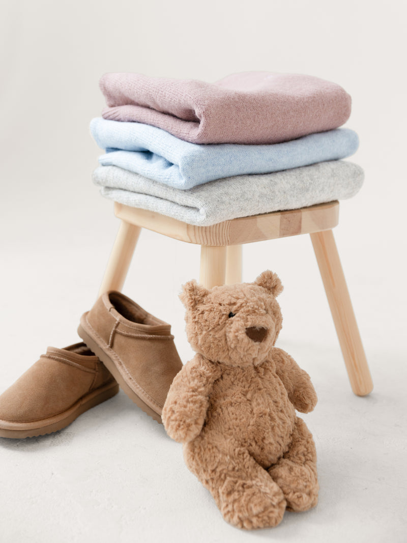 Mini Knitted Sweater - Baby Blue