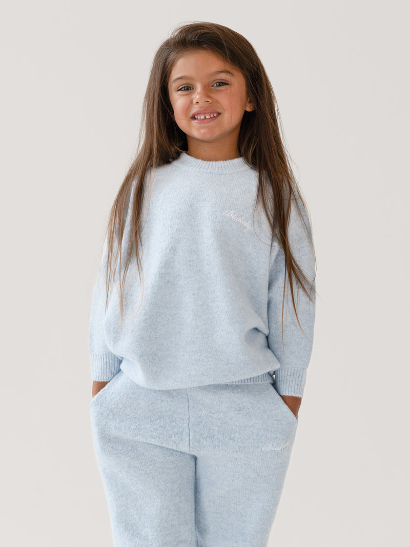 Mini Knitted Sweater - Baby Blue